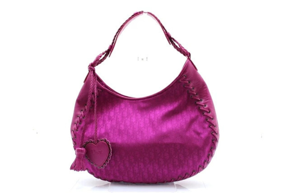 Christian Dior Trotter handbag canvas calfskin purple